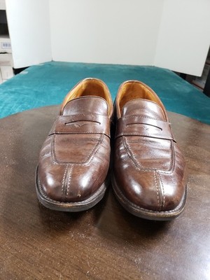 Allen Edmonds Black and Brown Leather Slip-On Driving Loafers sz 9.5 Allen Edmonds Glasgow Shoes Size 9.5 Mens Brown Leather Slip  main image 4