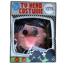 Vtg 1966 Fred Flinstone Halloween Costume Ben Cooper Flinstones Kid 12-14 In box