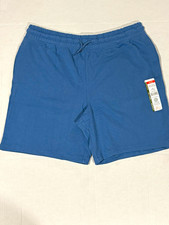 Wonder Nation Boys XL Blue Athletic Knit Shorts Elastic Waist Drawstring