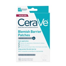 CeraVe Hydrocolloid Blemish Patches, Oil 44 Count Pack of 1 , Clear