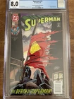 Superman #75 IV Version 4th Print (DC Comics January 1993) Newsstand CGC Graded