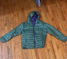 Boys Rokka Rolla XXL 18 Green Purple Lightweight Puffer Jacket Spring