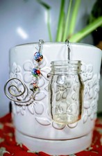 Handmade / side-hanging propagation station / Plant Decoration / Hand-beaded