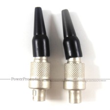 2pcs 3 Pin Stereo Screw Lock Connector fits for Sennheiser 2000,3000,5000