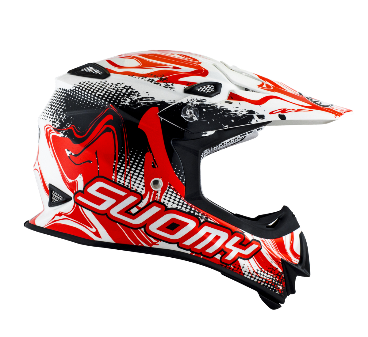 Suomy MR Jump Graffiti MX Helmet ACU Gold Stamped Approved SU/MR-GR-WH