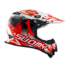 CASCO SUOMY MR JUMP GRAFFITI MX - TIMBRO ORO ACU OMOLOGATO - SU/MR-GR-WH