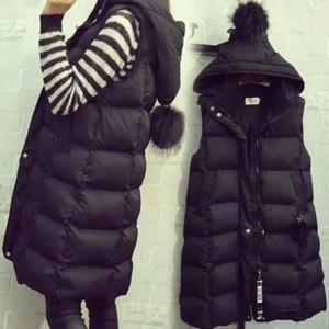 Sleeveless long quilted vests for women for women