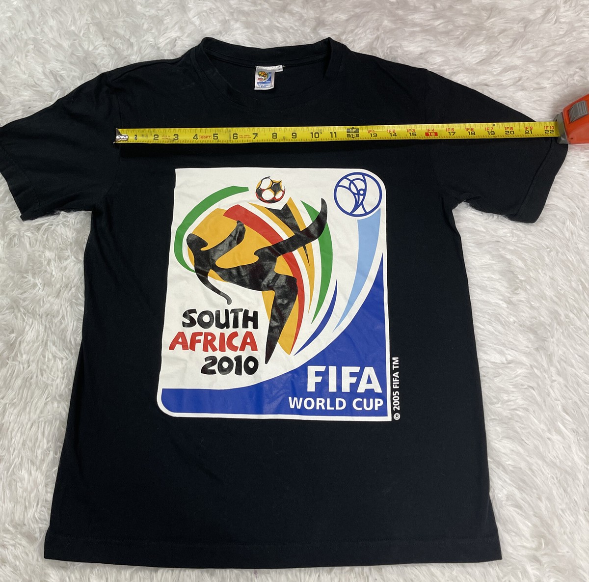 Official South Africa Fifa 2010 World Cup Men's Small Tshirt Black