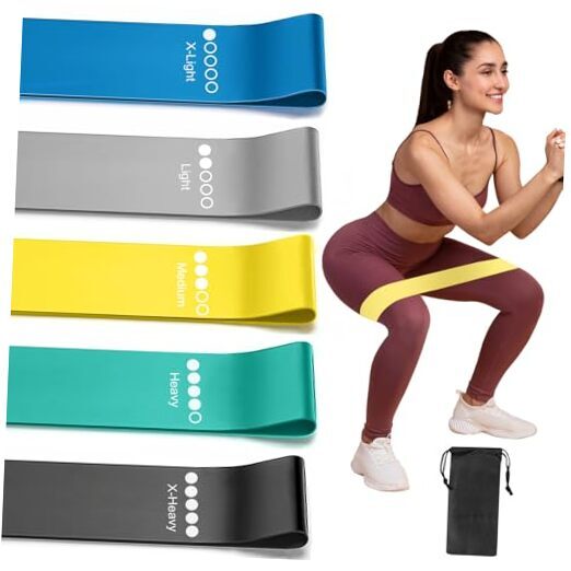 Resistance Loop Exercise Bands for Working Out, Fitness Elastic Multicolor