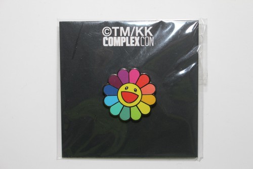 Takashi Murakami Complexcon PINTRILL - Rainbow Flower Enamel Pin TMKK - Picture 2 of 3