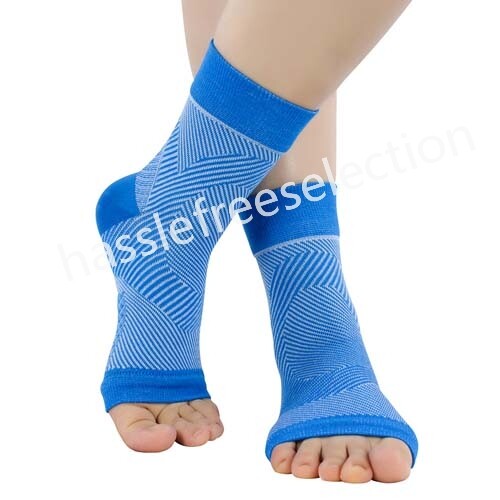 2pc Unisex Compression Socks Plantar Fasciitis Foot Ankle Sleeve Support Running - Picture 9 of 14
