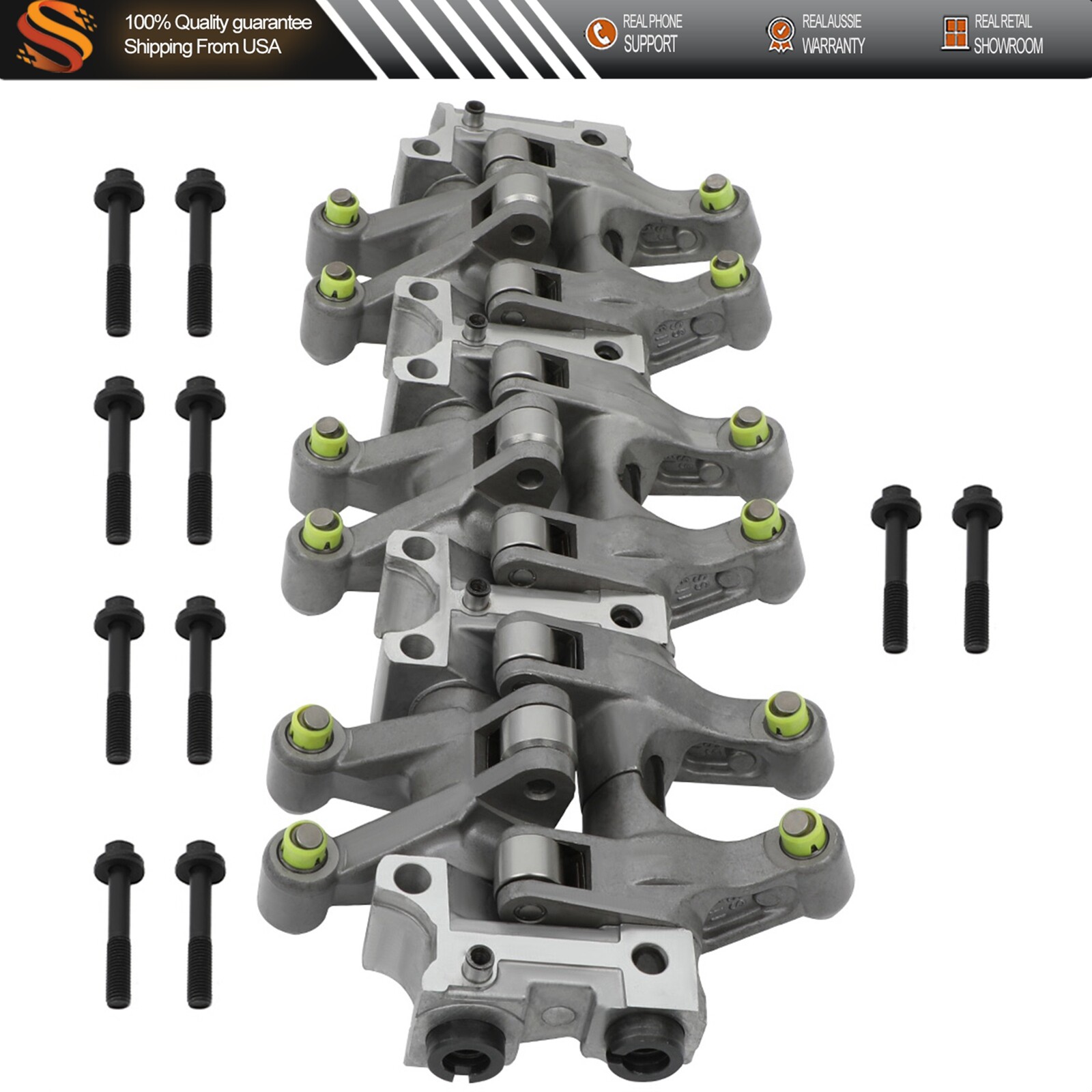 Engine Rocker Arm & Shaft Lifter Assembly For 99-16 Dodge Chrysler 3.5L 4.0L V6