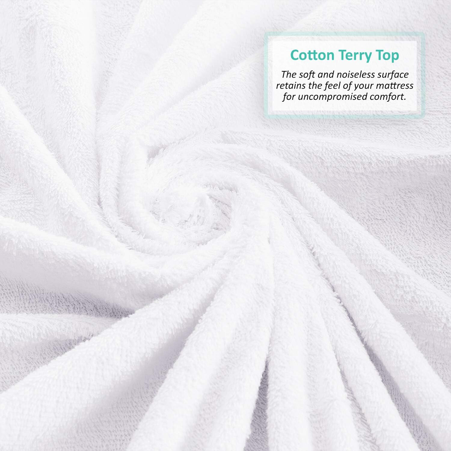 Nestl Premium Cotton Terry Mattress Protector – Soft and Waterproof  - Twin XL