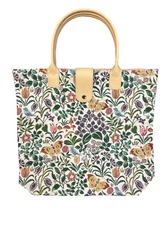 Tapestry Folding Reusable Shopping Bag in Spring Flower Design
