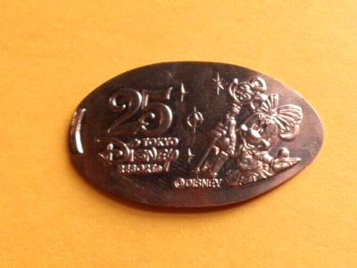 Tokyo Disney Resort elongated penny JAPAN cent Minnie Mouse coin