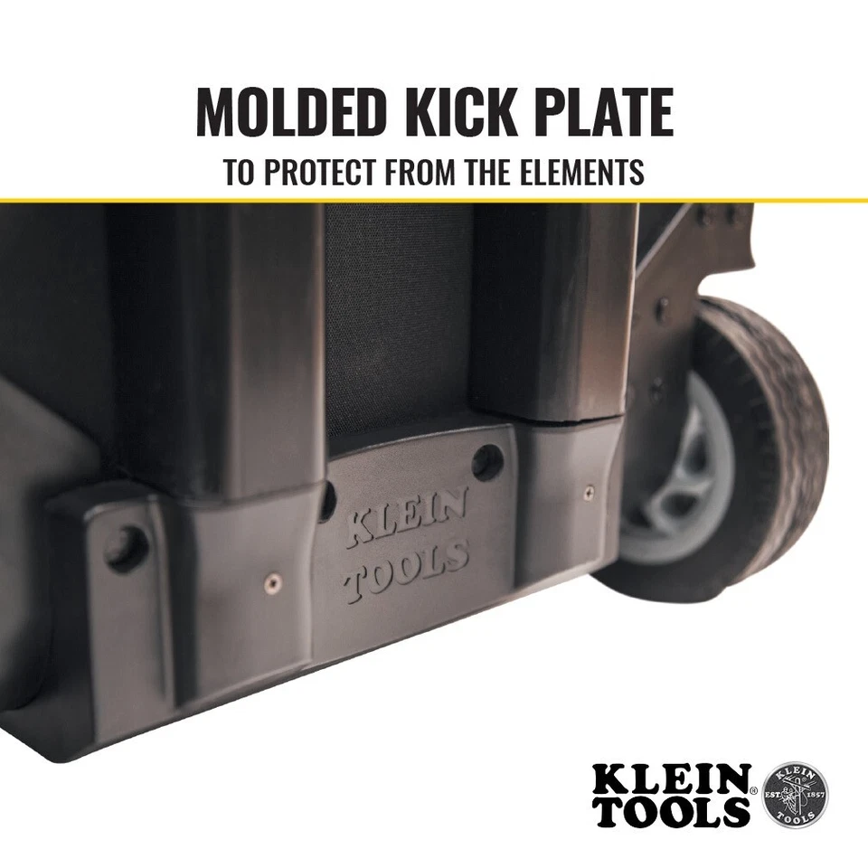 Klein Tools 55452RTB Tool Bag, Tradesman Pro™ Rolling Tool Bag, 24 Pockets, 19" - Image 3 of 4