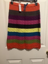 THE CHILDRENS PLACE GIRLS COLORFUL SWEATER KNIT SKIRT SIZE 12 NEW