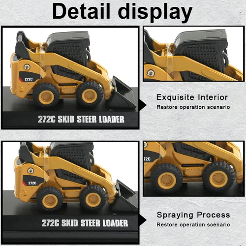 1/160 Alloy DieCast Mini Model Mixer Concrete Truck Excavator Loader Tractor - Picture 4 of 8