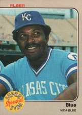 1983 Fleer Baseball #643 - Black & Blue (Vida Blue) SSS  83-1268