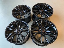 Black C7 Z06 Corvette Wheels 18x9.5 19x12 Fits C6 Zo6 Grand Sport Gm Caps Black C7 Z06 Corvette Wheels 18x9.5 19x12 Fits C6 Zo6 Grand Sport Gm Caps