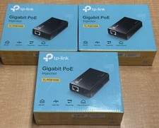 TP-LINK TLPOE150S PoE Injector - Black - 3 PACK