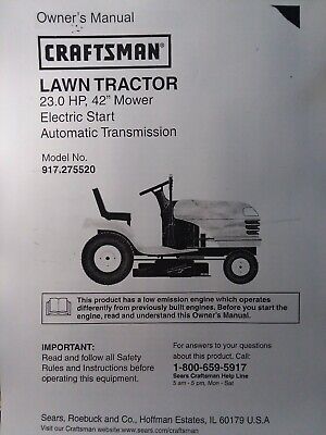 Craftsman Riding Lawn Mower Repair Manual - CRAFTSMAN LAWN MOWER MANUAL