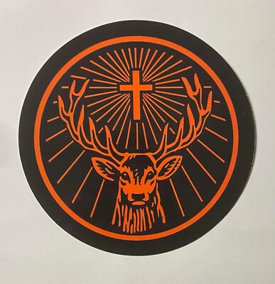 Jägermeister Logo Aufkleber ca 15cm Durchmesser neu | Bar Kneipe