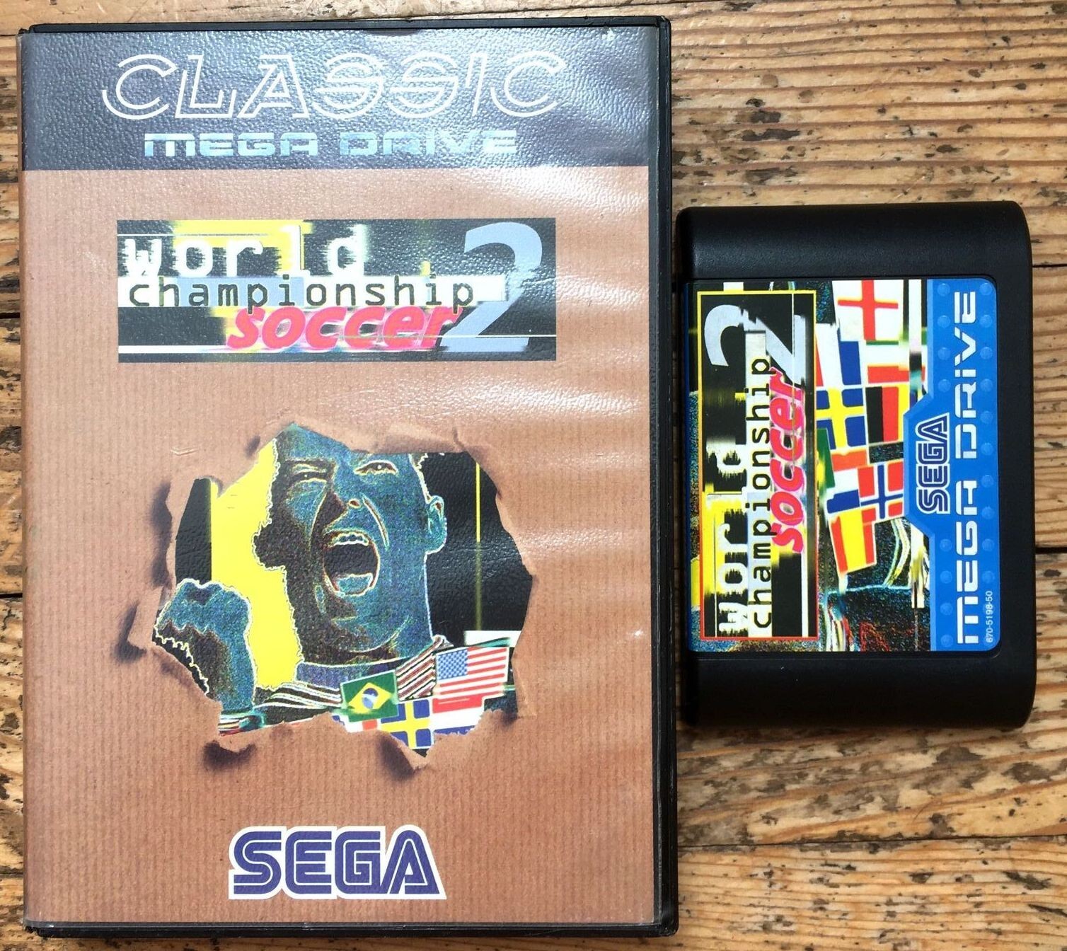 WORLD CHAMPIONSHIP SOCCER 2 CLASSIC EN BOÎTE SANS NOTICE MEGADRIVE PAL EURO II