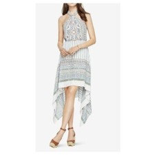 BCBGMaxAzria Women's Danela Light Blue Handkerchief Dress Sleeveless Size 6