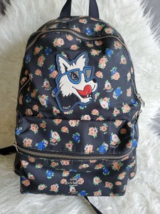 coach floral mini backpack