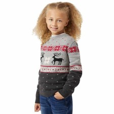 Chaps Kid's Crewneck Family Holiday Christmas Sweater