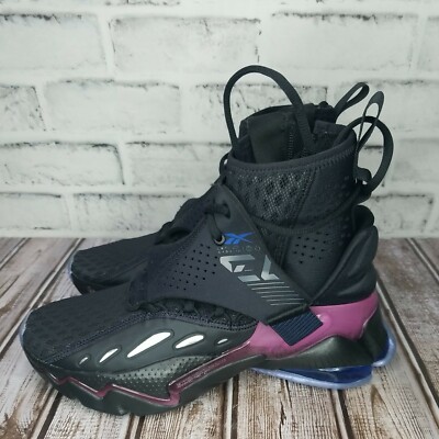 New Reebok DMX Elusion 001 FT High Black Purple EF3612 Basketball