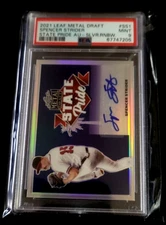 2021 Leaf Metal Draft SPENCER STRIDER AUTO RC Silver RAINBOW STATE PRIDE PSA 9