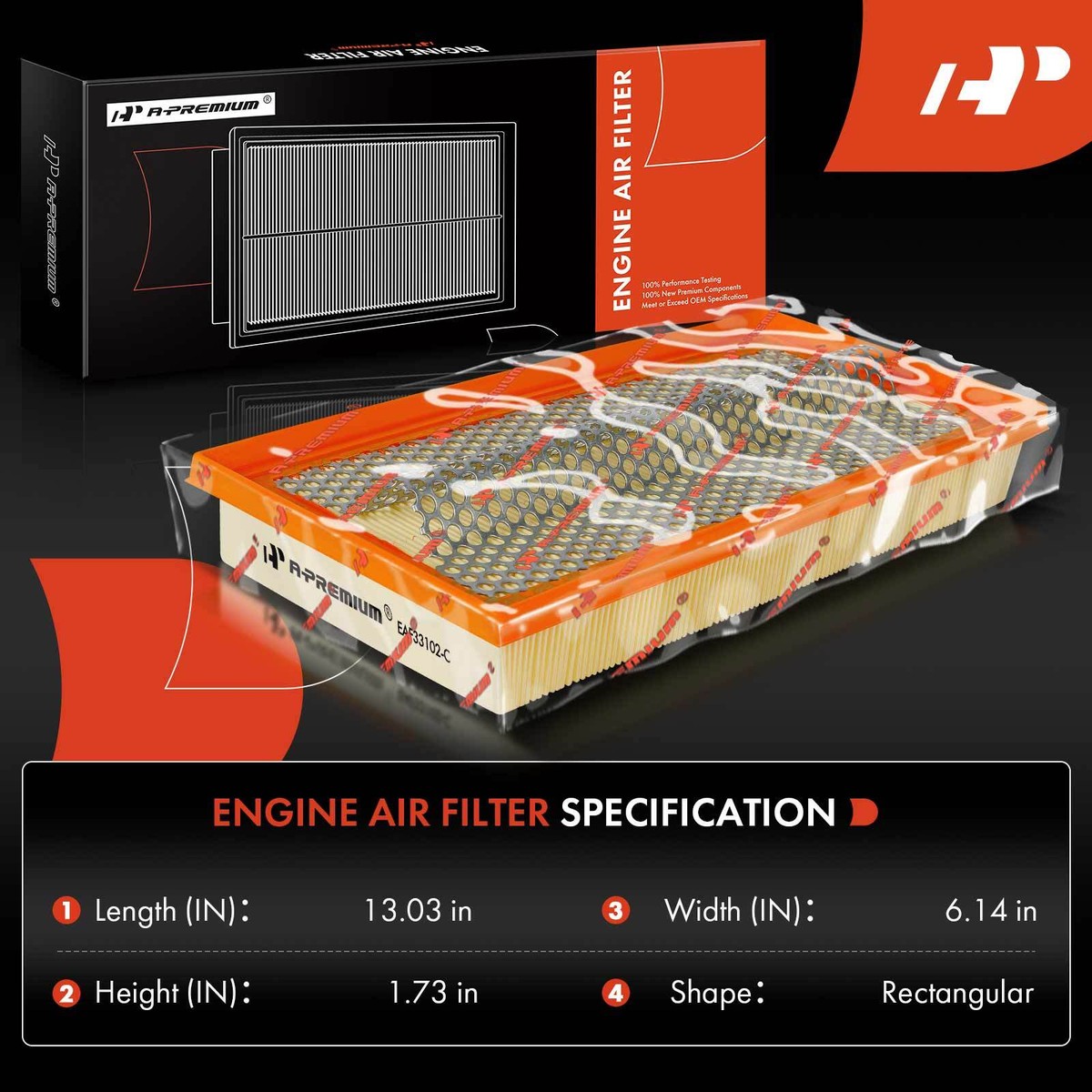 A-Premium Engine Air Filter for Mercedes-Benz E420 94 95 E500 94