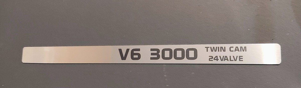 90-96 300ZX Throttle Cable Cover Strip Metal Emblem Decal