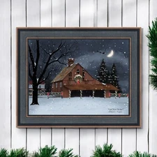 Wall Art Print Framed by Billy & Sarah Jacobs Night Before Christmas BJ1377