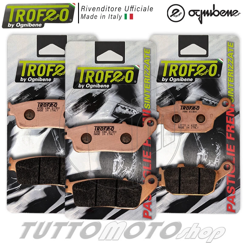 TROFEO BY OGNIBENE KIT PASTIGLIE FRENO TROFEO SINTERIZZATE HONDA HORNET 600 1998-2006 ANT.+ POST.
