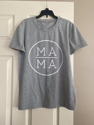 mama t shirt womens gray S | eBay
