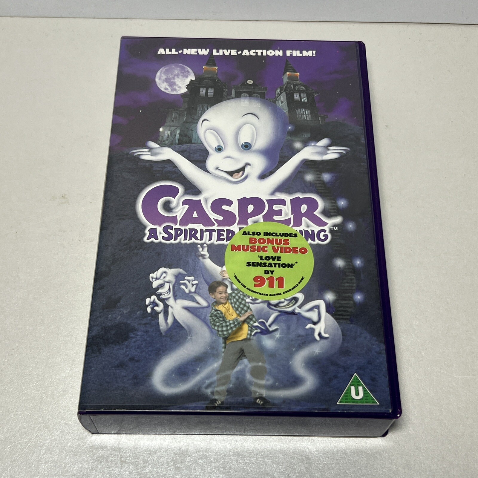 Casper - A Spirited Beginning VHS Video Cassette Tape (1997) Tested & Working