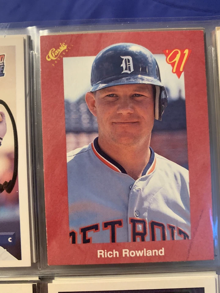 3 Rich Rowland baseball cards.  1 card autographed  - Image 3 of 3