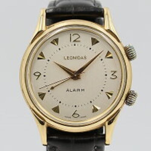 Leonidas Watch Manual Men's White Dial Swiss Made Round 745.205 Used From Japan
