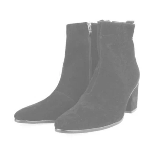 Herren Party Echt Wildleder Leder Stiefel Cowboy Spitz zulaufend 3 Farben Cocktail Schuhe - Bild 11 von 12