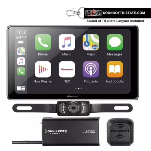 Pioneer DMH-WT8600NEX 10.1" + SiriusXM Tuner SXV300V1 + License Plate Backup Cam