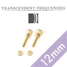 GOLD PLATED BRASS THUMB Screws 12mm Cartridge Headshell Mounting Set turntable