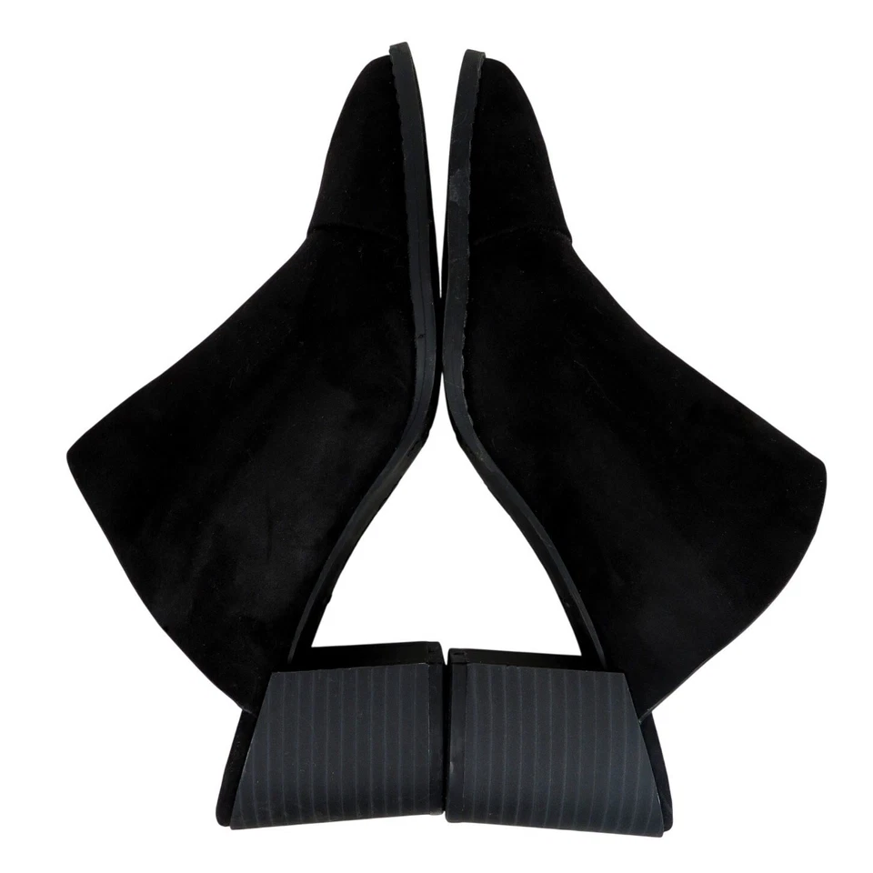 American Eagle Dani Black Suede Block Heel Mules Size 8 - Image 4 of 4