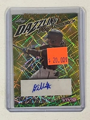 Dillon Head 1/1 autographed 2023 Leaf Vivid Dazzling Performers, Padres #1 Pick