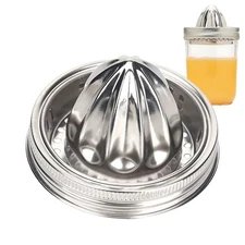 Mason Jar Juicer Lid Reusable Citrus Reamer Stainless Steel Juicer Lid Gently