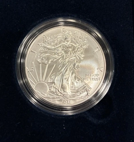 U.S. Mint 2011 American Eagle 1 oz Silver Uncirculated Coin w/ Box & Cert