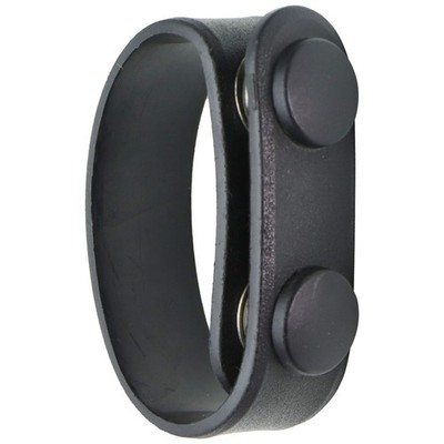 Unbranded Molded Belt Keeper Duty Accessory - Black Leather