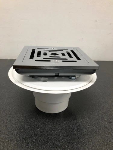 Signature Hardware 446692 Adelphi Pattern Grate Linear Shower Drain - Chrome - Picture 1 of 4